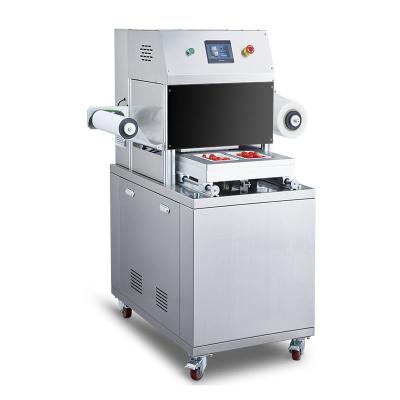 China Atmosphere Packaging Machine Food Modified MAP Tray Sealing Machine For Food Meat Beef Fruit Vegetable DQ305L-E for sale