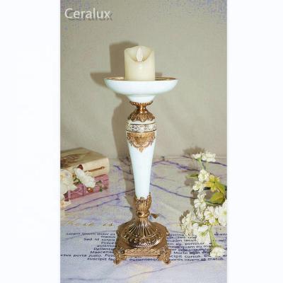 China Europe Romantic Glass-metal Candle Holder For Candlelight Dinner Party Wedding Restaurant Hotel Cafe Home Decoration for sale