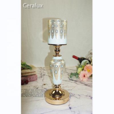 China Europe Romantic Glass-metal Candle Holder For Candlelight Dinner Party Wedding Restaurant Hotel Cafe Home Decoration for sale