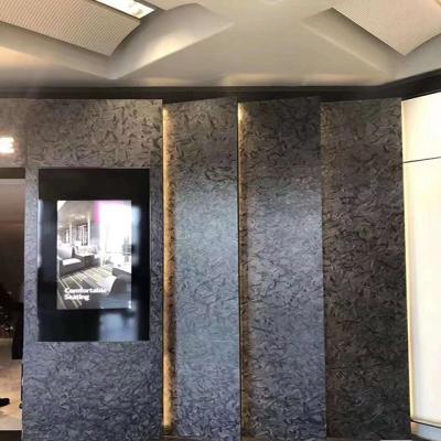 China Modern Natural Polished Black Marble Slab Floor Marble Slabs For Floor Countertops Wall Decoration for sale