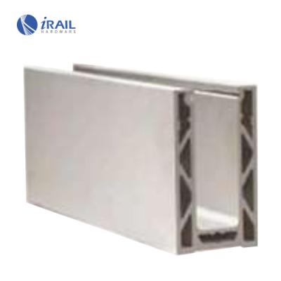 China Modern cheap aluminum base glaszing U channel for glass balustrade with floor stand for sale