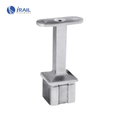 China Chinese Smart Easy Install Stainless Steel Brush Polish Square Handrail Bracket For Handrails for sale