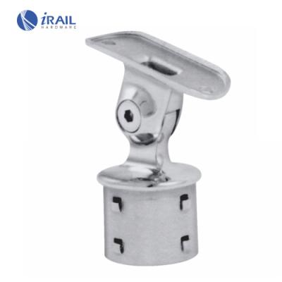 China Chinese Smart Easy Install Adjustable Round Stainless Steel Mirror Polish Handrail Bracket For Handrails for sale