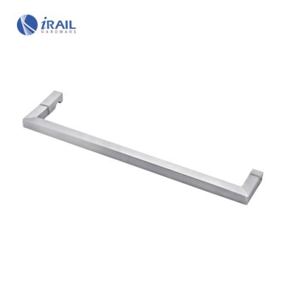 China High Quality Chinese 304 316 Stainless Steel Shower Door Handle Square Bar Handle for sale