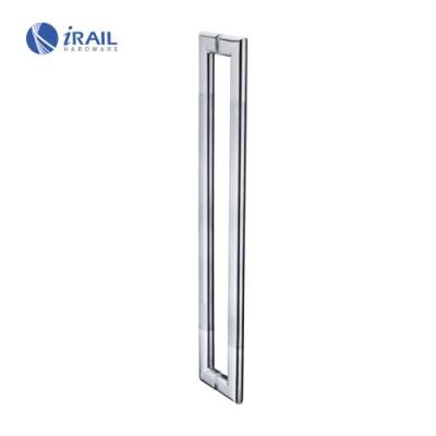 China Chinese High Quality Stainless Steel Tempered Glass Exterior Door Handle for sale