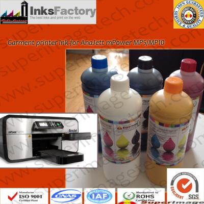 China Anajet Mpower MP5/MP10 Garment Inks,ANAJET GARMENT INK,anajet t-shirt  ink,anajet mp5 garment ink,mp10 t-shirt ink,mpowe for sale