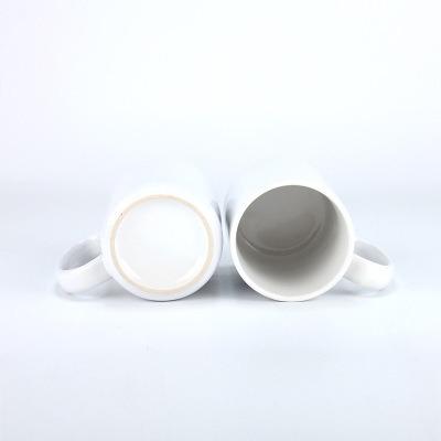 China Wholesale disposable 15oz customized with logo unique white ceramic sublimation empty coffee mug for sale