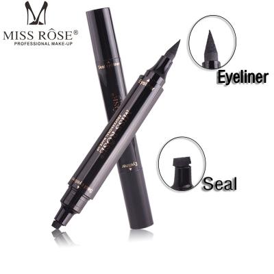 China Double Head Wing Eye Shape Eyeliner Stamp Liquid Winged Eraser Low MOQ Waterproof Colored Waterproof Liner Seal for sale