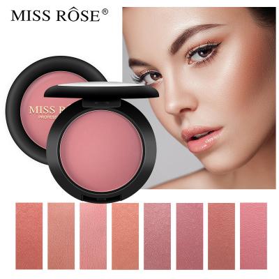 China Waterproof OEM Round Face Blusher Single Vegan Makeup Blush With Your Logo for sale