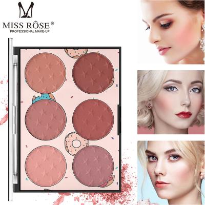 China Sunscreen Blush Low MOQ Repairing Palette 6 In 1 High Gloss Powder Shadow Highlight Palette 6 In 1 Blush Contour Highlighter Waterproof Makeup for sale