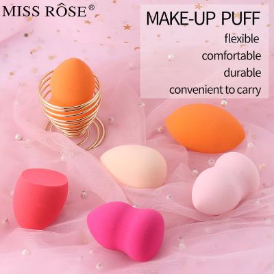 China Super Casual Wholesale Premium Soft Make Up Beauty Sponge Blender 3D Latex Makeup Sponge Beauty Free Egg for sale