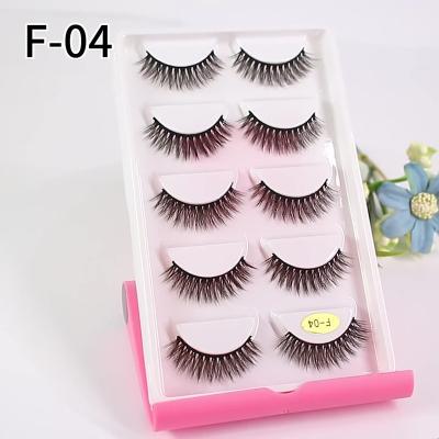 China Wholesale False Eyelashes Criss-Cross 10 Pairs Full Strip Mink Lashes 100% Natural Fluffy Eyelashes 3d Lashes Custom Packaging Handmade for sale