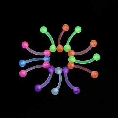 China wholesale pr202315 12pcs CLASSIC colorful eyebrow rings set sexy lip rings curved piercing tongue rings earrings body jewelry t for sale