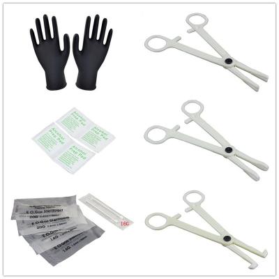 China Romantic Disposable Ear Studs Piercing One Piece Pack Sterilized Earring Gun Unit Piercing Piercing Tools Studs for sale