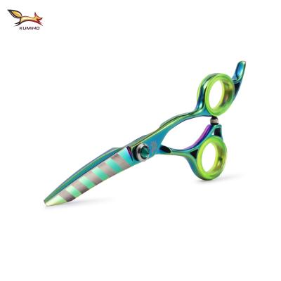 중국 2019 KUMIHO NCL-60 High Cut Hairdressing Scissors 6inch Chinese Grade Hair Shear 440c Stainless With Diamond Screw 판매용