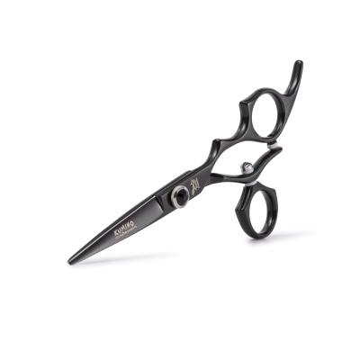 중국 2019 hot sale hair cutting blackhair scissors with swivel thumb ring popular by hairstylists barber shears factory 판매용