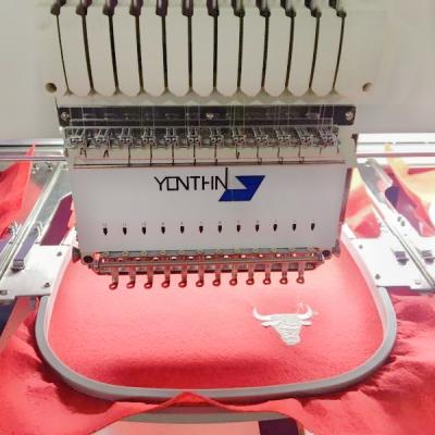 China Yonthin 12 Head Computerized Computer Embroidery Machine Suppliers Prices For Sale Used Clothes for sale