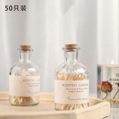 China Required LIGHTING LOVER Creative Gifts Colored Matches For Candles Glass Bottle for sale