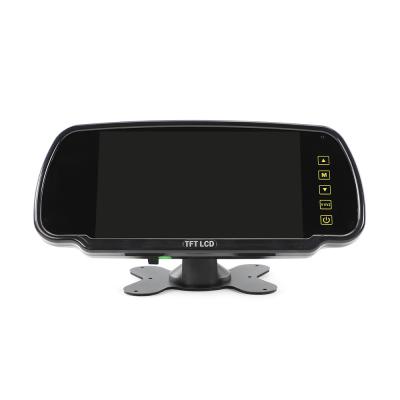 China 7inch AHD Remote Control Rear View Mirror Monitor With Stand Alone Bracket Support AHD 1080P Camera for sale