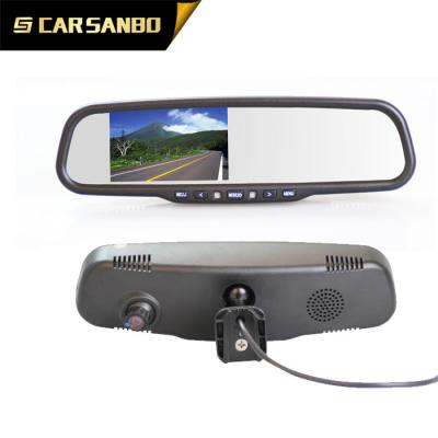 China Car Monitor RM400D 4.3inch Shine OEM Car Rear View Mirror Height Monitor with 1080P DVR for sale