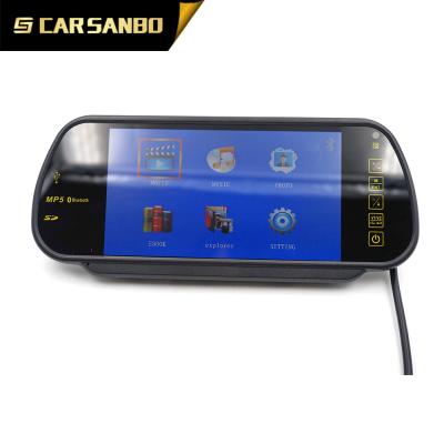 China Rear View Mirror Camera 7inch Car Rear View Mirror Monitor Support Camera USB Backup Reverse VCR for sale