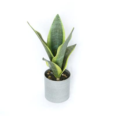 China High Quality Artificial Plant Bonsai Tree Sansevieria Potted Green Indoor Simulated Snake Tree Sansevieria Plants For Deco for sale