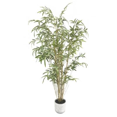 China Eco - Friendly Almost Natural Green Artificial Bamboo Tree Plants For Home Decoration for sale