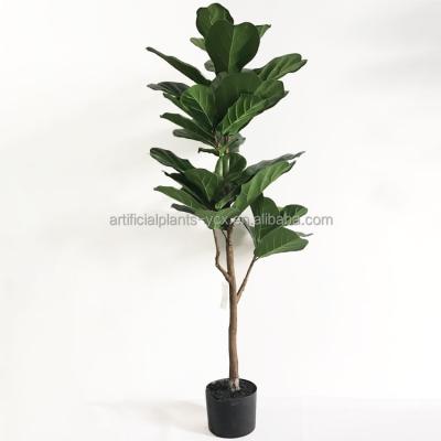 China Wholesale Bestselling Eco-friendly Realistic Artificial Ficus with 39 Leaves for Office and Home Decoration Faux Violin Leaf Fig Tree for sale