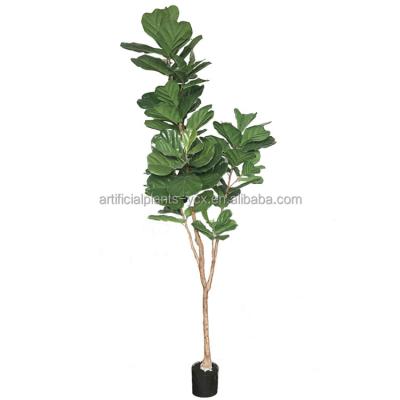 China Wholesale Eco-Friendly Largest Realistic Artificial Ficus Tree For Restaurant And Outdoor Decor Faux Violin Leaf Fig Tree for sale