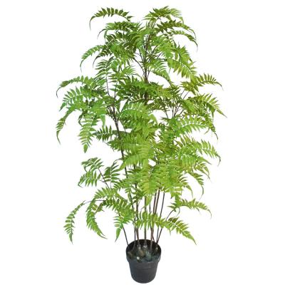 China Popular Wholesale Artistic Plant Fake Fern Plants Decorative Artificial Potted Ferns For Indoor Use for sale