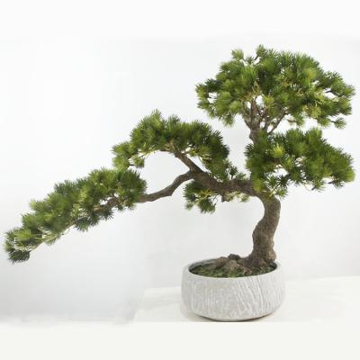 China Factory Wholesale Artistic Hot Sale Artificial Bonsai Mini Pine Tree Home Artificial Tree for sale