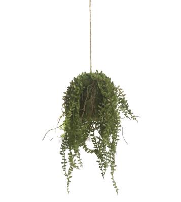 China Artistic Artificial Hanging Fern Ball Plants For Decor for sale