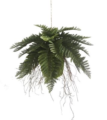 China Fern Ball Plants Hanging Artificial Artistic, Green for sale