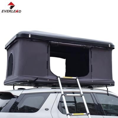 China Car foldable roof top tent with car open hard top ABS suv 4x4 ladder 2 or 3 person side shell top tent for camping for sale