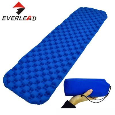 China Durable New Design Inflatable Air Mat Ultralight Camping Sleeping Pad for sale