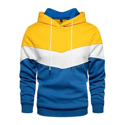 China Trendy Colorblock Mens Casual Sweatshirt Fashion Hoodies Breathable Heavyweight 400gsm Patch Hoodie 100% Cotton Patch for sale