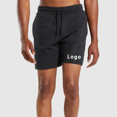 China Breathable Plain Sweat Men Knitted French Youth Mens String Suction Terry Cotton Short Blank Solid Elastic Waist Shorts for sale