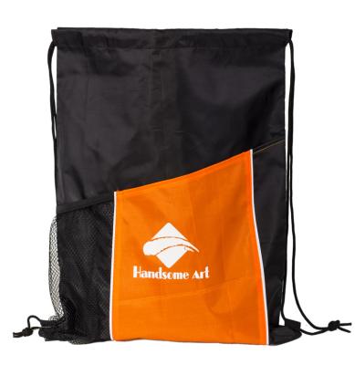 China New Hot Selling Polyester Drawstring Bag with Pocket-HAD14022 for sale