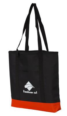 China black color simple shopping bags tote for promotion-HAS14063 for sale