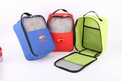 China 600D Polyester Shoes Bag With Mesh In Front for sale