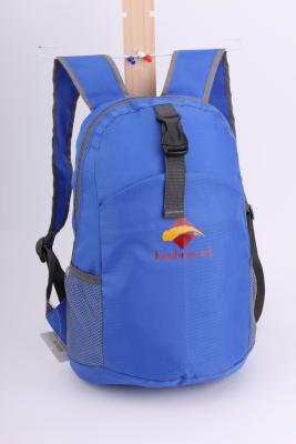 China 210D Foldable Day Backpack For Gym Sports In Blue for sale