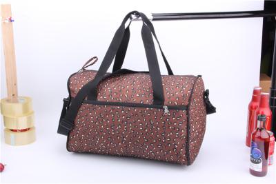 China Series 614S1604  leopard print duffel bag with shoulder strap for sale