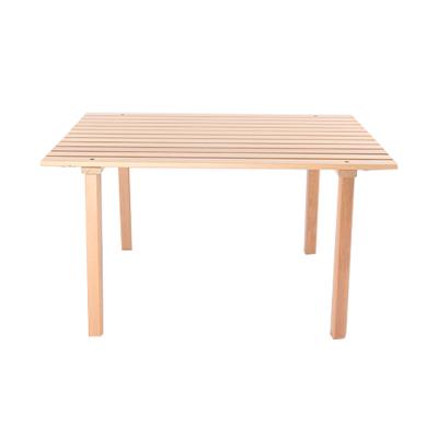 China Customized Folding Portable Camping Table Lightweight Wooden Picnic Beech Roll Table Barbecue Place Table for sale