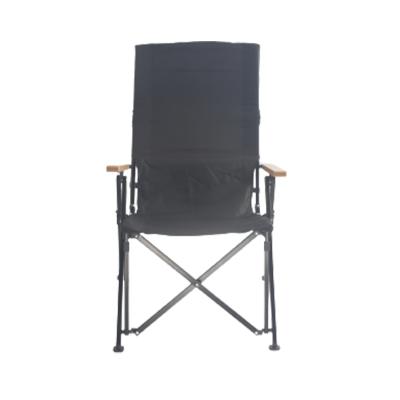 China Durable Outdoor Custom Lightweight Aluminum Metal Frame Foldable Folding Camping Chair With Armrest for sale