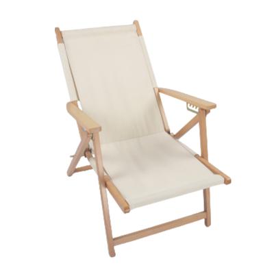 China Popular Single Beach Recliner Outdoor Foldable Foldable Portable Beach Chair Recliner for sale