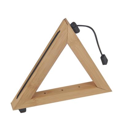 China Sustainable Wholesale Natural Bamboo Heat Insulation Triangle Non-slip Pot Holder for sale