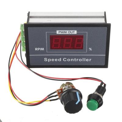 China Products 30A DC 6V 12V 24V 48V PWM Controller LED Digital Display Electronic Motor Speed ​​Adjustable Voltage Regulator With Potentiometer Switch for sale