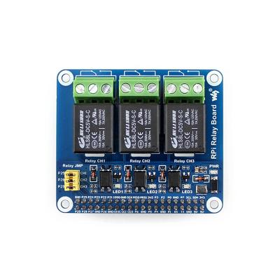 China For Raspberry Pi Catda C2367 Relay Expansion Board Three Way Relay GPIO Interface for Raspberry Pi - Blue for sale