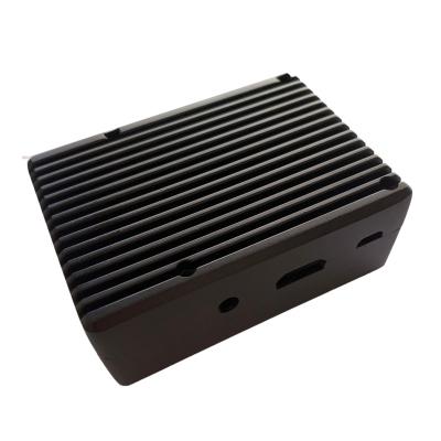 China For Black Raspberry Pi 3 Generation Raspberry Pi 3 Cooling Shell Accessories Aluminum Alloy Shell Fan For Raspberry Pi3 3B+ for sale