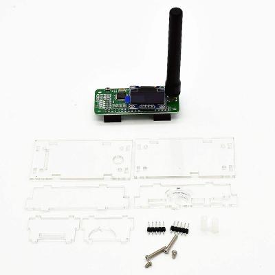 China Electronic Products Duplex MMDVM Hotspot Support P25 DMR YSF Module+ Antenna + OLED + Excluse Case For Raspberry Pi - Transparent for sale